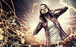 bigstock Young girl listens to music